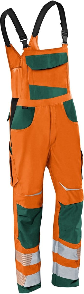 KUBLER REFLECTIQ 32078340 Hi Vis Reflecterend Amerikaanse Overall HEREN Overall Werkkleding Oranje Blauw - Met Kniezak
