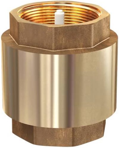 MESSING TERUGSLAGKLEP 3/4" - 2X BINNENDRAAD - TWC