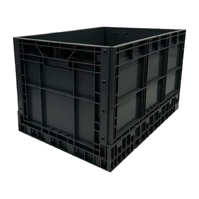 Vogue Kunststof Opvouwbare Transport Opbergkrat 594x396x353mm - DX997
