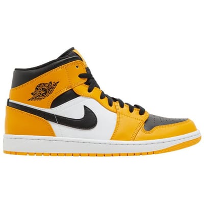 Air Jordan 1 Mid 'Reverse Yellow Toe' 45 black