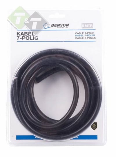 7 aderige kabel voor de aanhanger 7x 1mm2 - stroomkabel - verlichtingskabel 5 meter