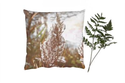 Sierkussens - Kussentjes Woonkamer - 40x40 cm - Riet - Zon - Plant