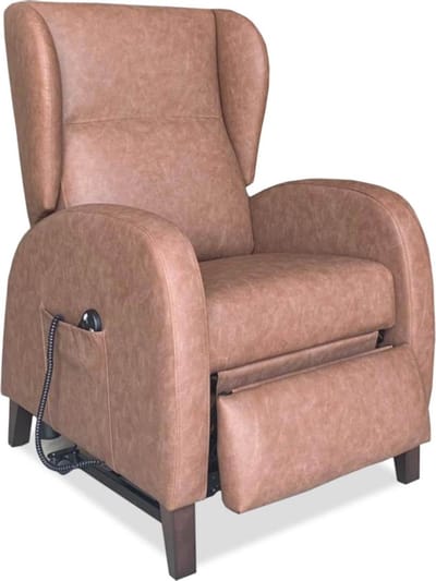Ergonomische sta op stoel relaxfauteuil industrieel tot 120 kg, 2 motoren