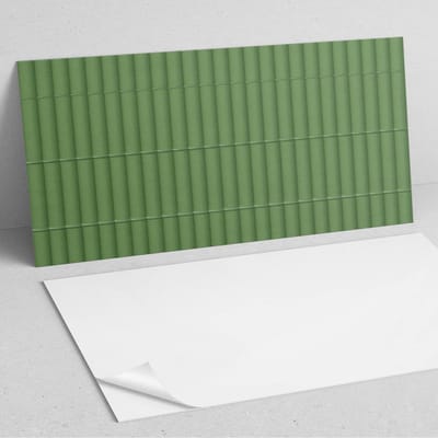 Coloray Wandpanelen Zelfklevend - Een set verticale buizen PVC Wandpaneel - 100 cm x 50 cm - Groente Wandbekleding Zelfklevend - 1 stuk - Texturen Wandpanelen Zelfklevend - Wandpanelen Keuken - Wandpaneel Badkamer