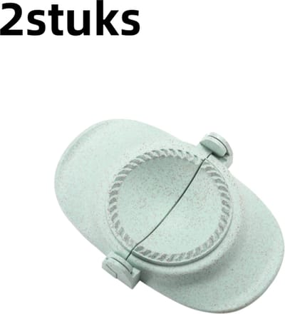 2-delige - knoedelvorm - Dumplingwikkelgereedschap - Huishoudelijke handmatige dumplingklem - Geschikt voor keukenbakdeeggereedschap - blauw