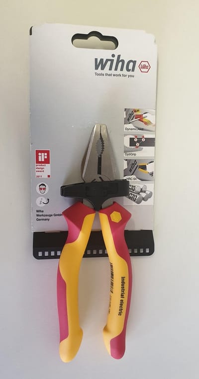 Wiha Krachtcombinatietang Industrial electric met DynamicJoint® en OptiGrip met extra lang snijvlak - 38855