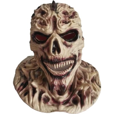 Horrorfilm latex menselijk gezicht spookmasker One size