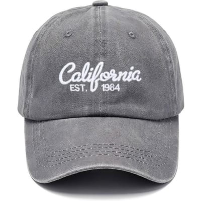 Katoenen Baseballpet Gewassen Snapback Pet Casual Papa Pet Voor Mannen Vrouwen Mode Streetwear Californië Geborduurd Unisex Vintage gray
