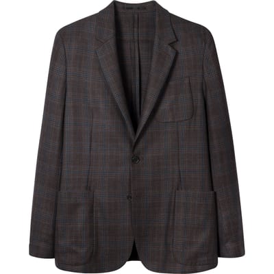 Paul Smith Mens 2 Button Patch Pocket Jacket Brown Size: 54 | Blazers Outlet | Heren | Bruin