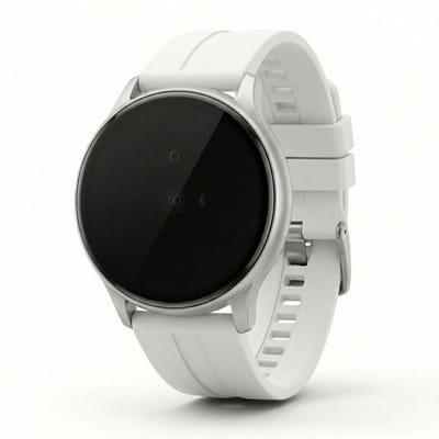 Wit silicone horlogebandje 22 mm Geschikt voor serie samsung galaxy watch 3 (45 mm) / Galaxy Watch 46 mmvoor dames en heren – verwisselbare smartwatch band met glad ontwerp en metalen gesp als vervangend horlogebandje