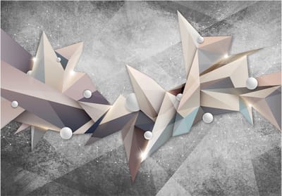 Fotobehangkoning - Behang - Vliesbehang - Fotobehang - Geometrical Constellation - Geometrische Kunst - 150 x 105 cm