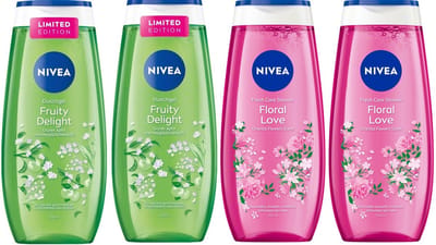 Nivea Douchegel – Try Out - Fruity Delight & Floral Love - Voordeelverpakking 4 x 250 ml - Lelietjes van Dalen en Oriëntaalse Bloemen