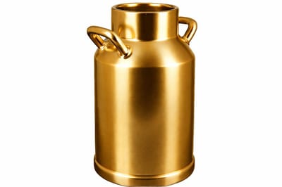 Boeren vaas melkbus verkrijgbaar in verschillende kleuren - goud- keramiek - boerenleven