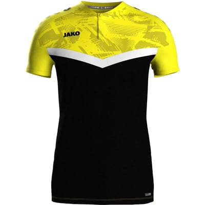 Jako Iconic Polo Heren - Zwart / Zachtgeel | Maat: 4XL