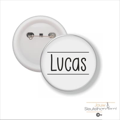 Button Met Speld 58 MM - Lucas