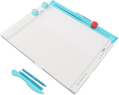 Dailygoody - 7 in 1 Papiersnijder - Multifunctionele Papiersnijder - Ergonomisch Ontwerp - Compact Formaat - Scorebord en Snijhulpmiddel - Geschikt vo