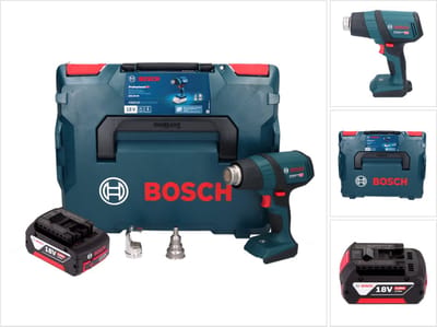 Bosch GHG 18V-50 Professional accu-heteluchtpistool 18 V 300 °C / 500 °C + 1x accu 4,0 Ah + L-Boxx - zonder oplader
