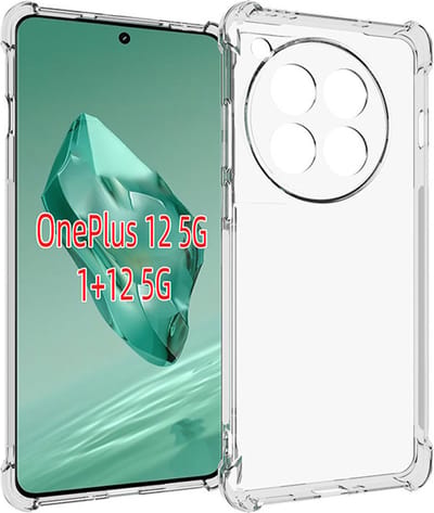 MobyDefend Hoesje - Geschikt voor OnePlus 12 - Transparante Shockproof TPU Backcover - Verstevigde Hoeken - Volledig Doorzichtig
