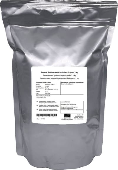 Sesamzaden Ongepeld Geroosterd - 1 Kg - Holyflavours