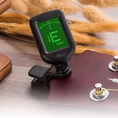 Clip-on tuner - Stemapparaat - Snaarinstrument - Stemmen - Gitaar stemmen - Digitaal