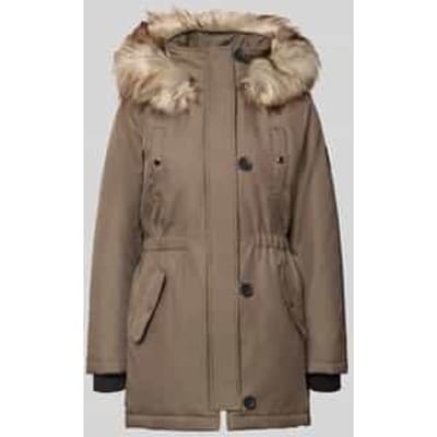 Regular fit parka met labelpatch, model 'IRIS'
