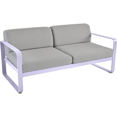 Fermob BELLEVIE 2-zitsbank - D1 Marshmallow - 79 Flanelgrijs