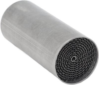 Dailygoods - Motorfiets Uitlaat Katalysator RVS Voor Midden Uitlaatdemper Katalysator Universeel Voor Motor (42 * 100 mm)