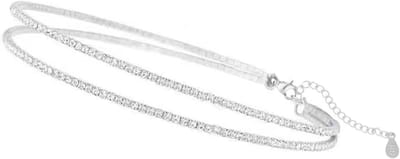 Stijlvolle Dubbele Laag S925 Zilveren Enkelband voor Vrouwen, Waterdichte Enkelsieraad, Modieuze Accessoire en Cadeau voor Elke Gelegenheid