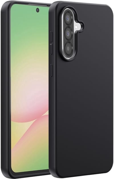 Podec Hoesje Geschikt voor Samsung Galaxy A37 - Zwart Telefoonhoesje - Anti-Shock Case Cover met 2x Screenprotector