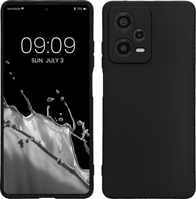 kwmobile telefoonhoesje geschikt voor Xiaomi Redmi Note 12 Pro 5G - Hoesje voor smartphone - Precisie camera uitsnede - In mat zwart