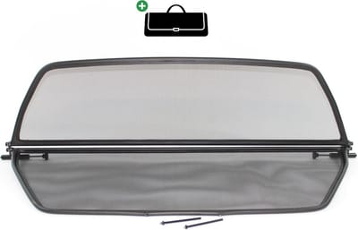 Windscherm BMW 3-Serie E46 | 2000-2007  | incl. luxe opbergtas | Zwart
