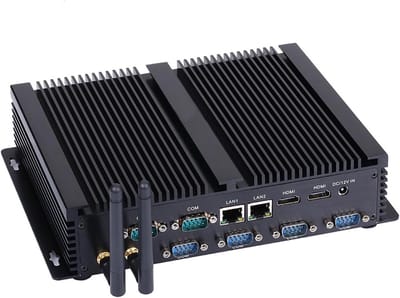 Stille Mini Industrie PC Barebone met Intel Core i7, Uitbreidingen voor RS232, HDMI en Dual LAN