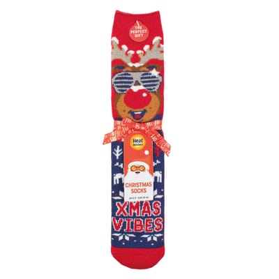 Mannen Fluffy Kerstsokken van Heat Holders Lite