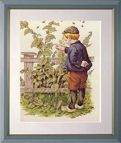 borduurpakket 19007 cornelis jetses, ot en sien, ot bij struik