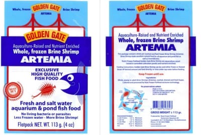 Golden Gate Artemia flatpack 113 gram Diepvries