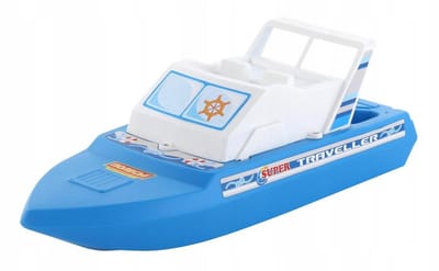 Wader Speelboot - Stevige Blauw-Witte Boot voor Kinderen