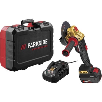 PARKSIDE PERFORMANCE Accu-haakse slijper 20 V, met accu 4 Ah en snellader 4,5 A, Limited Edition