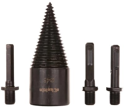 Keltin Houtboor - 45mm - Inclusief 3 adapters - Carbon staal - Handige opbergcase