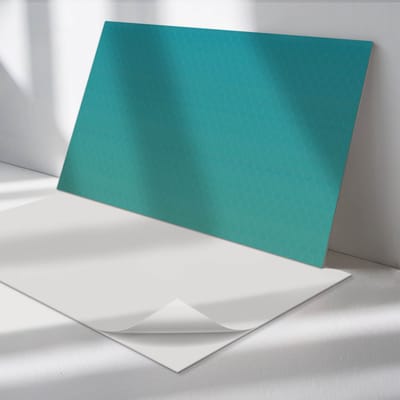Wallfluent Vinyl Wandpaneel - Stijlvolle gradiënt met patroon PVC Muurpaneel - 100 cm x 50 cm - Turkoois PVC wandpaneel - 1 stuk - Rechthoekig Wandbekleding Vinyl - Patroon Wandpaneel - Zelfklevende Wandbekleding - Wandpaneel Keuken en Badkamer