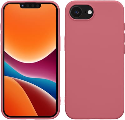 kwmobile telefoonhoesje geschikt voor Apple iPhone 17e / iPhone 16e - Hoesje voor smartphone - Back cover in donkerroze