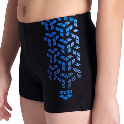 Arena Kikko V Swim Zwemshort Kinderen - Zwart / Blauw | Maat: 14-15