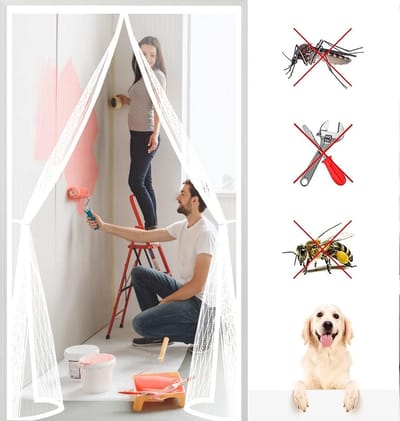Grote Magnetische Hordeur Hor Zelfsluitend 150x235 cm voor Balkon en Ramen