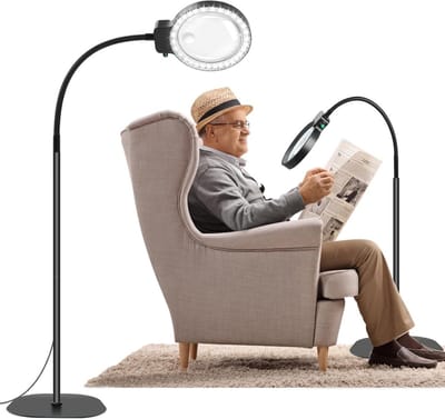 Loeplamp met Standaard - Staande Lamp met LED Verlichting - Werklamp - Focusverlichting