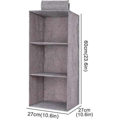 Tiroir créatif à suspendre pour vêtements et sous-vêtements, étagère de rangement pliable pour placard gray