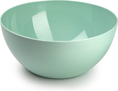 Plasticforte Serveerschaal/saladeschaal - D28 x H14 cm - kunststof - mintgroen - 4500 ml