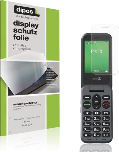dipos – 4x Matte Beschermfolie geschikt voor Doro Leva E20 | Krasbestendige & antireflecterende Screenprotector Ultra-Thin