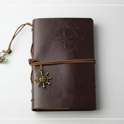 Piraat Dagboek Mode Persoonlijkheid Notebook Journal Notebook Spiraal Ringband Dagboek Retro Boek koffie