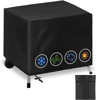 Waterdichte BBQ Hoes voor Gasbarbecue - UV-bestendig en Verstelbaar - 45x45x38 cm