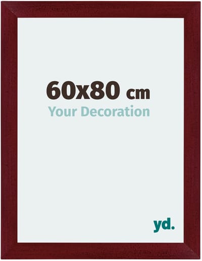 Your Decoration - Puzzellijst 60x80 cm - Wijnrood Geveegd - Puzzellijst 1500-2000 stukjes - MDF Fotolijst - Mura