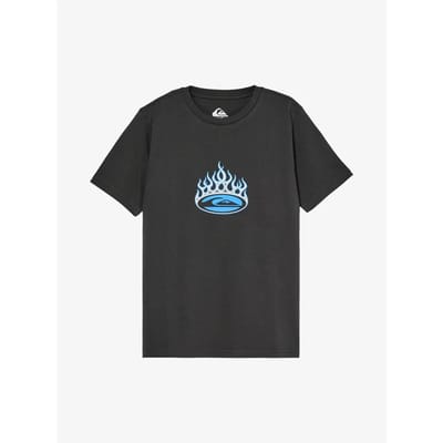 Quiksilver Flaming T-shirt Met Korte Mouwen Zwart 14 Years Jongen
